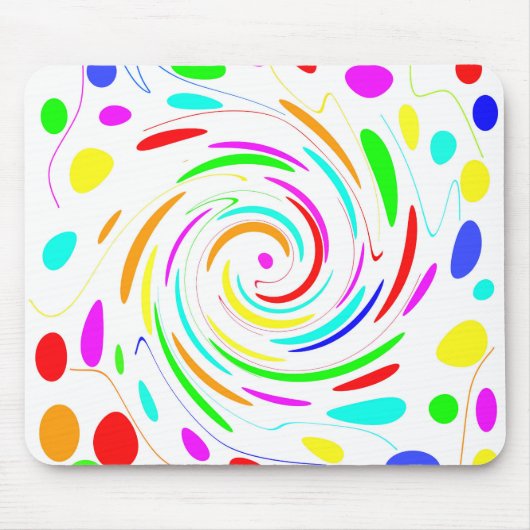 Tapis De Souris Mousepad point de couleur (Devant)