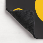 Tapis De Souris Mousepad Pois jaune (Coin)