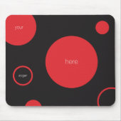 Tapis De Souris Mousepad Pois rouge (Devant)