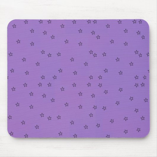 Tapis De Souris Mousepad pourpre avec minuscules étoiles noires (Devant)