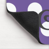 Tapis De Souris Mousepad pourpre pointillé "J " (Coin)