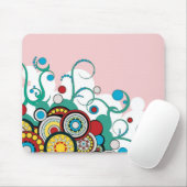 Tapis De Souris Mousepad psychédélique (Avec souris)