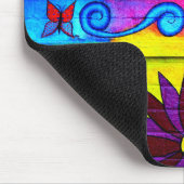 Tapis De Souris mousepad psychédélique hippie de couleur (Coin)