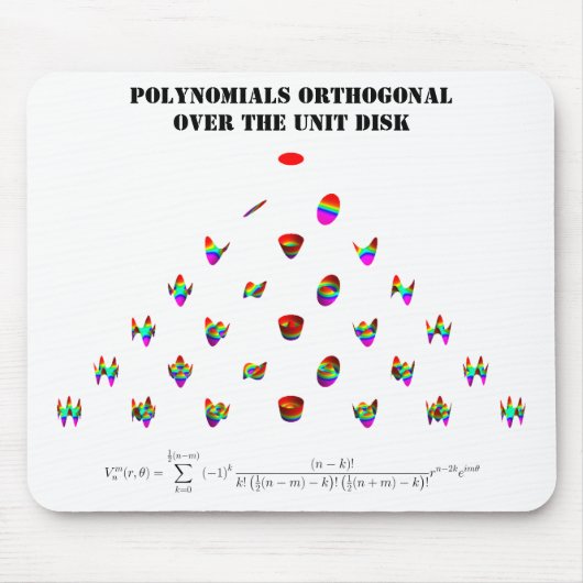 Tapis De Souris Mousepad : Pyramide de Zernike (Devant)