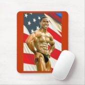 Tapis De Souris Mousepad, QFLAG, frontière rouge (Avec souris)