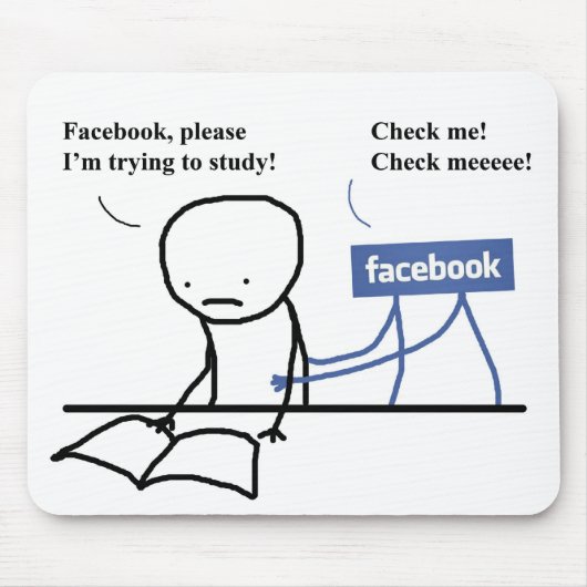 Tapis De Souris Mousepad "que j'essaye d'étudier " (Devant)