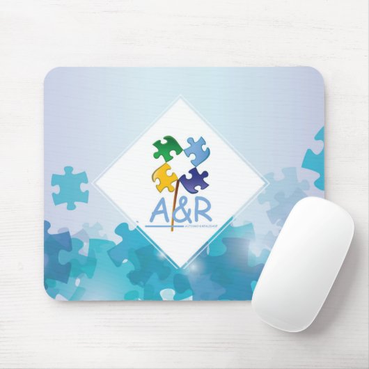 Tapis De Souris Mousepad Quebra Tête Bleue (Avec souris)