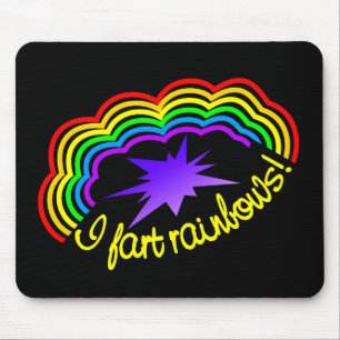 Tapis De Souris Mousepad Rainbow Farts