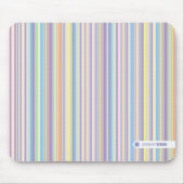 Tapis De Souris Mousepad rayé en pastel (Devant)