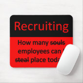 Tapis De Souris Mousepad recruteur (Avec souris)