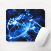Tapis De Souris Mousepad Résumé-Bleu (Avec souris)