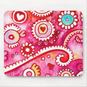 Tapis De Souris Mousepad rêveur rose