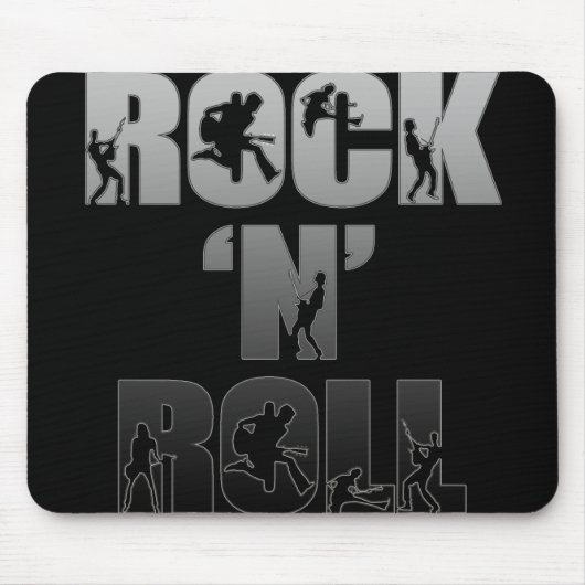 Tapis De Souris Mousepad « Roche « N » Roll " (Devant)