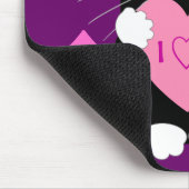 Tapis De Souris Mousepad romantique avec le chat (Coin)