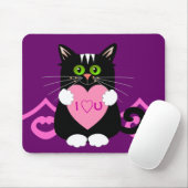Tapis De Souris Mousepad romantique avec le chat (Avec souris)