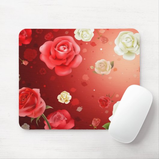 Tapis De Souris Mousepad rose (Avec souris)