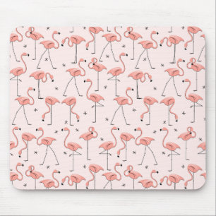 Tapis De Souris Mousepad rose de Flamants roses