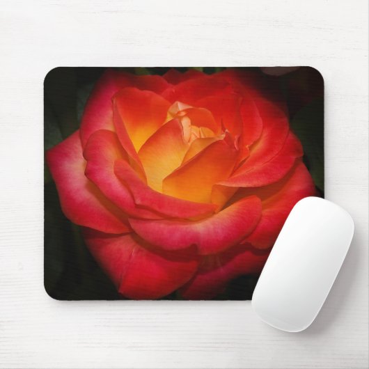 Tapis De Souris Mousepad rose de flamber (Avec souris)