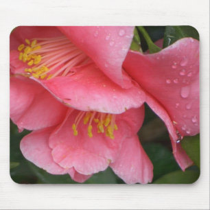 Tapis De Souris Mousepad rose de fleur de Camelia de HACHE