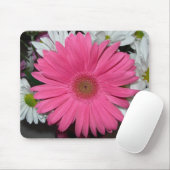 Tapis De Souris Mousepad rose de marguerite (Avec souris)