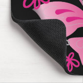 Tapis De Souris mousepad rose de papillon (Coin)