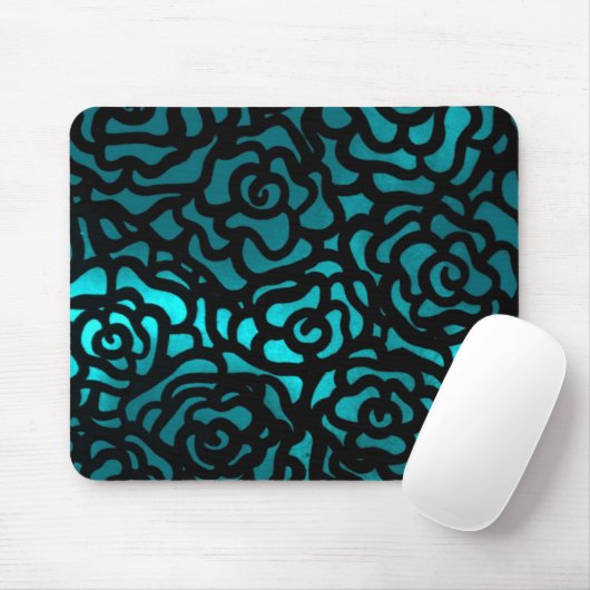 Tapis De Souris mousepad rose de sarcelle d'hiver (Avec souris)