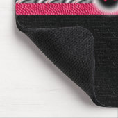 Tapis De Souris Mousepad rose de zèbre de ruban (Coin)