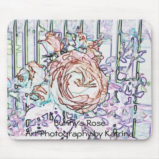 Tapis De Souris Mousepad rose du lapin (Devant)