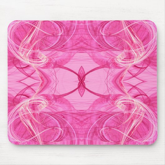 Tapis De Souris Mousepad rose fractal (Devant)