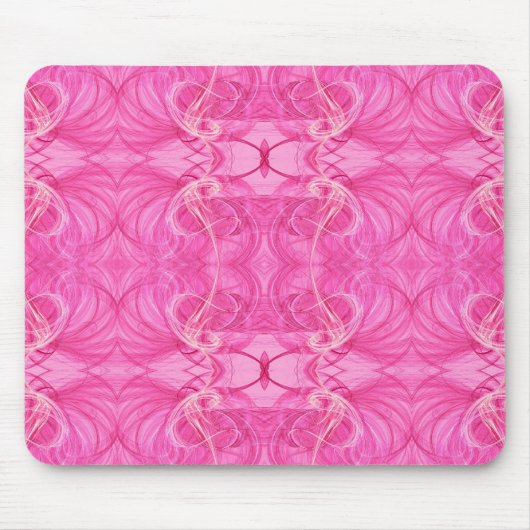 Tapis De Souris Mousepad rose fractal (Devant)