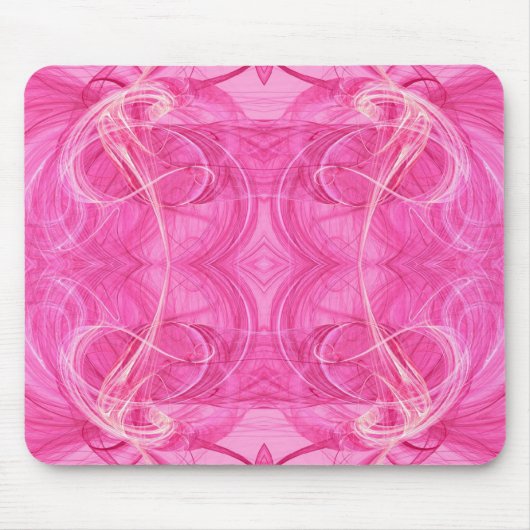 Tapis De Souris Mousepad rose fractal (Devant)