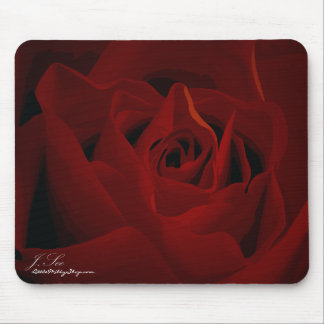 Tapis De Souris Mousepad rose rouge-foncé