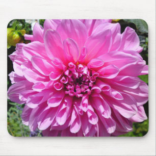 Tapis De Souris Mousepad rose violet Dhalia