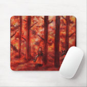 Tapis De Souris Mousepad rouge (Avec souris)