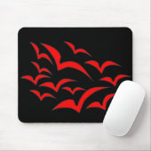 Tapis De Souris Mousepad rouge chauve (Avec souris)