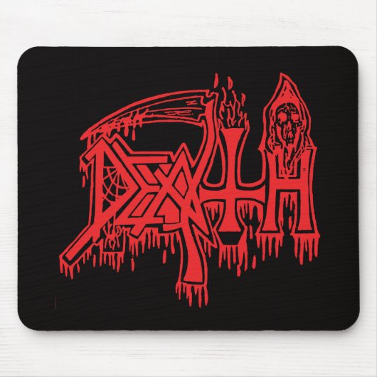 Tapis De Souris Mousepad rouge de logo de vieille école (Devant)