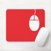 Tapis De Souris mousepad rouge d'icône de souris (Avec souris)