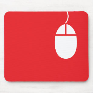 Tapis De Souris mousepad rouge d'icône de souris