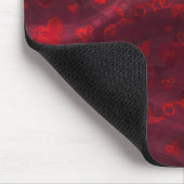 Tapis De Souris Mousepad rouge foncé "Amour" (Coin)