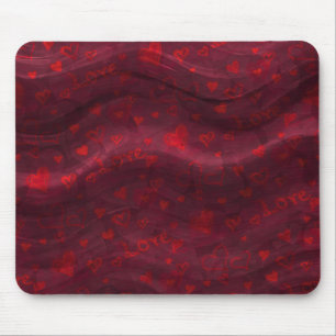 Tapis De Souris Mousepad rouge foncé "Amour"