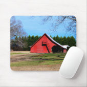 Tapis De Souris Mousepad rouge Grange Shed (Avec souris)