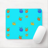 Tapis De Souris Mousepad Set de table de l'enfant Bugs bleu clair (Avec souris)