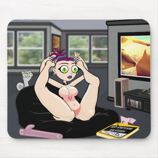 Tapis De Souris Mousepad s'étendant suggestif (Devant)