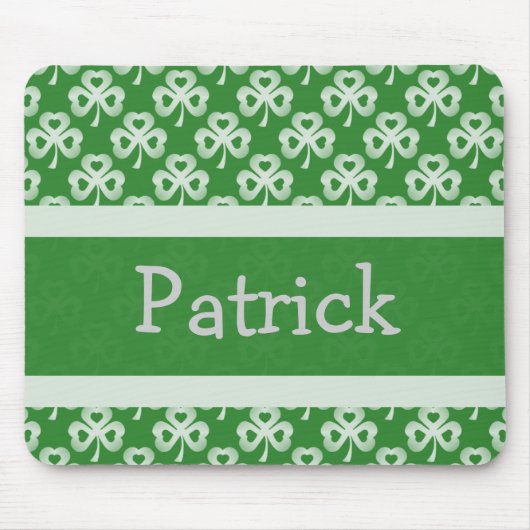 Tapis De Souris Mousepad, Shamrock étincelant (Devant)