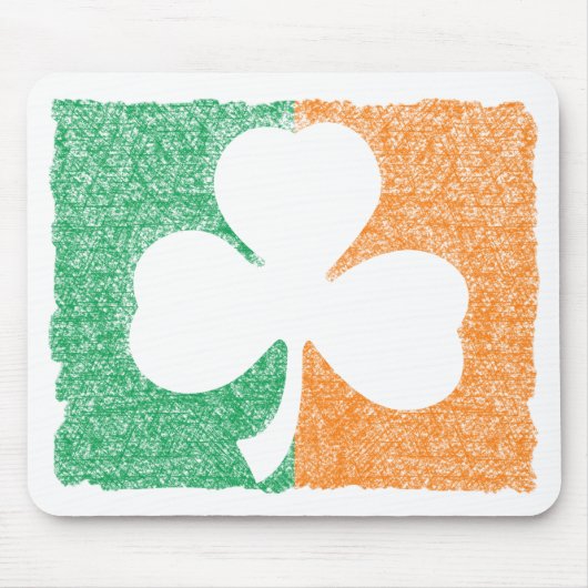 Tapis De Souris Mousepad Shamrock irlandais (Devant)