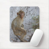 Tapis De Souris Mousepad singe de Gibraltar (Avec souris)