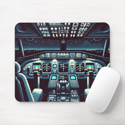 Tapis De Souris Mousepad (sombre) dans le cockpit rétro (Avec souris)