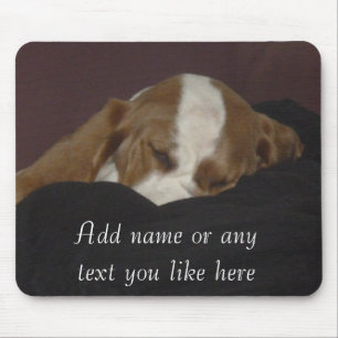 Tapis De Souris Mousepad somnolent de chiot de chien