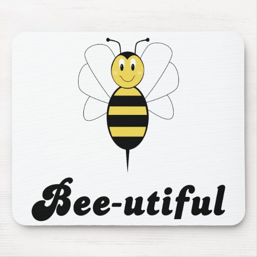 Tapis De Souris Mousepad souriant Bumble Bee Bee (Devant)