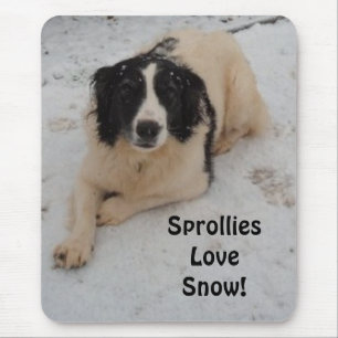Tapis De Souris Mousepad Sprollie Dans La Neige